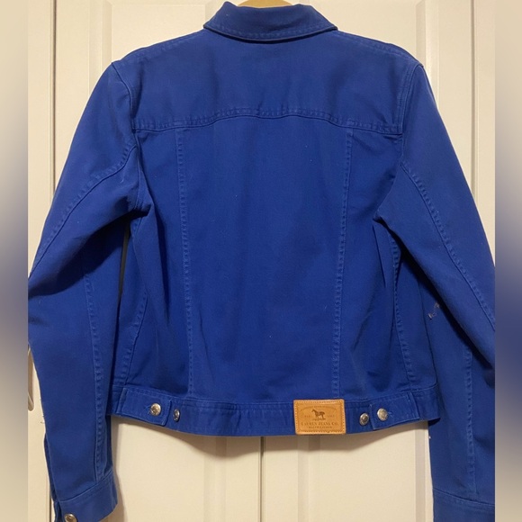 Vintage Ralph Lauren Cobalt Blue Denim Jacket Women’s Large - Picture 3 of 10